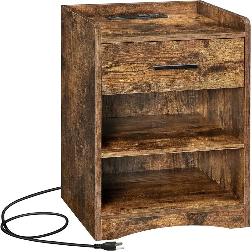 Nightstand with Charging Station