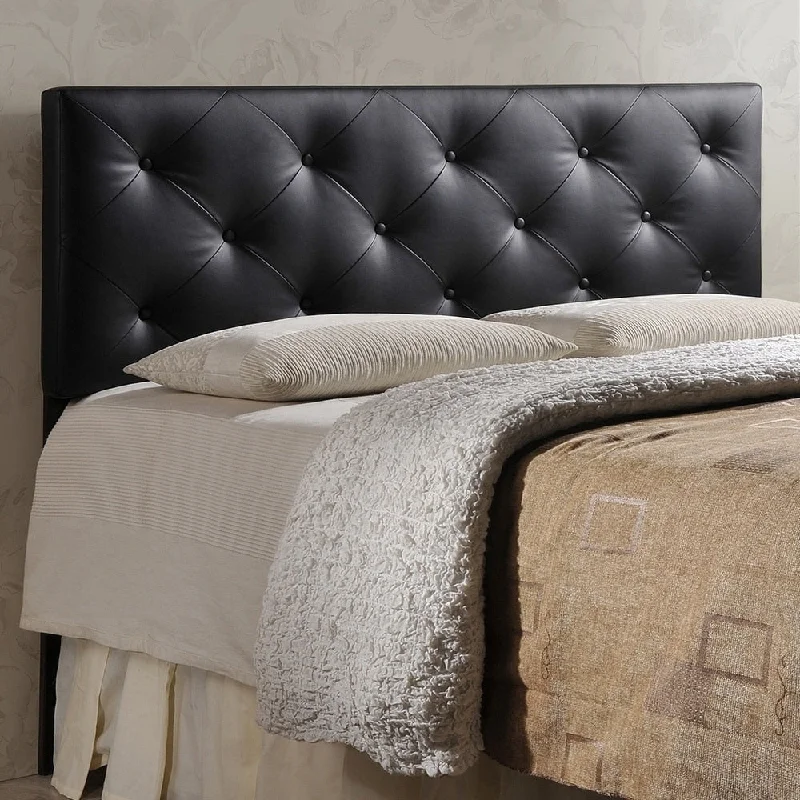 Porch & Den Minnehaha Contemporary Faux Leather Headboard