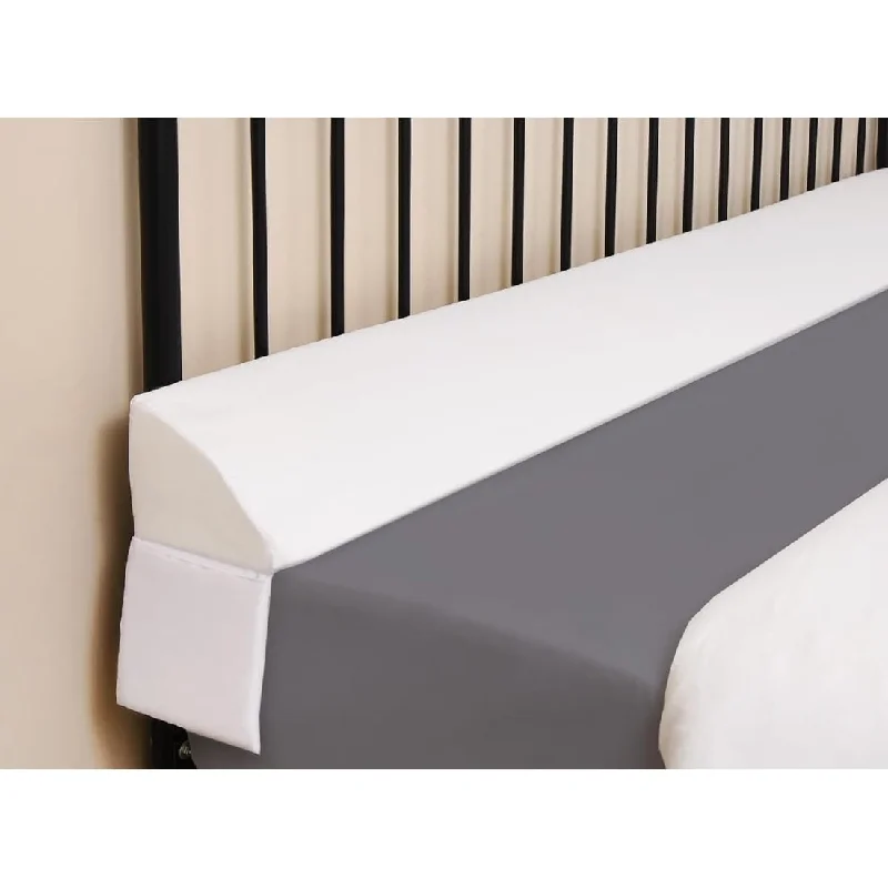 Reading Bed Rest Gap Wedge Headboard Pillow with Pockets - White(6.5"x4.5")