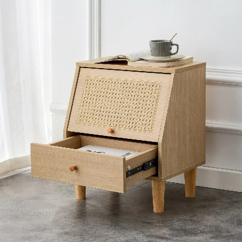 Simple storage nightstand with 2 Drawers