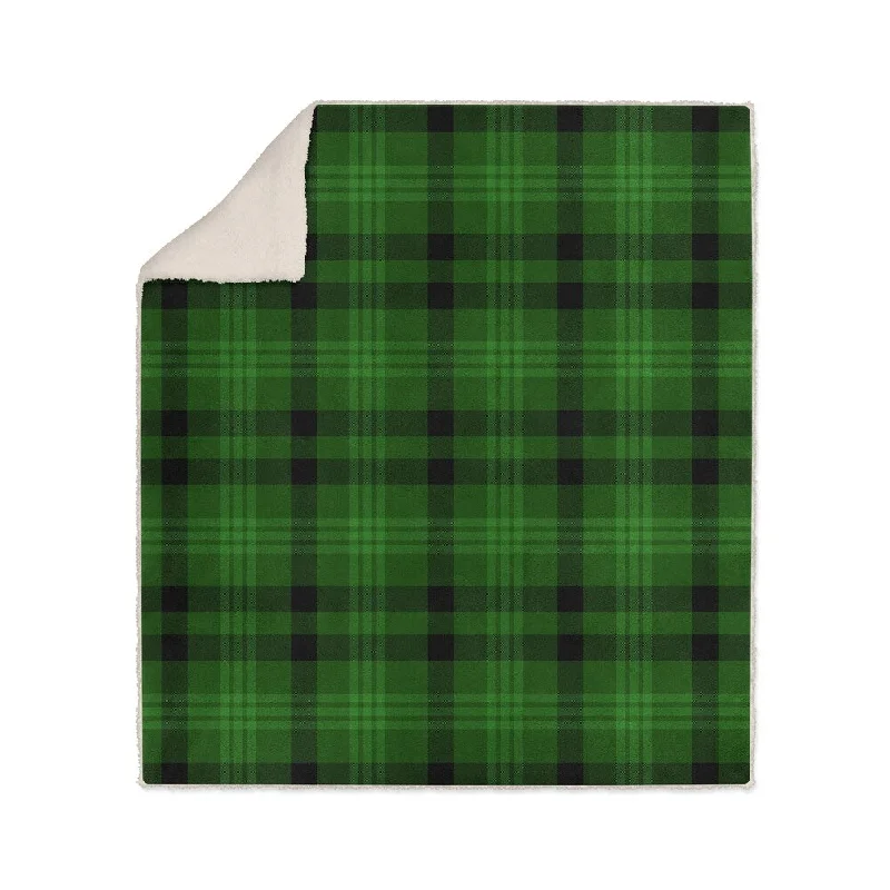 TARTAN GREEN Sherpa Comforter