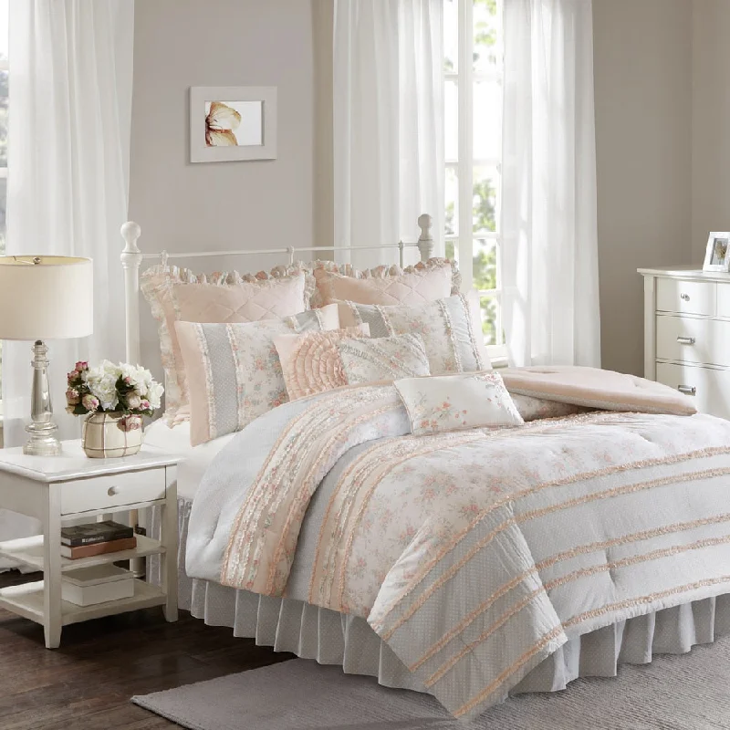 The Gray Barn Newbridge Peach Cotton Percale Comforter Set