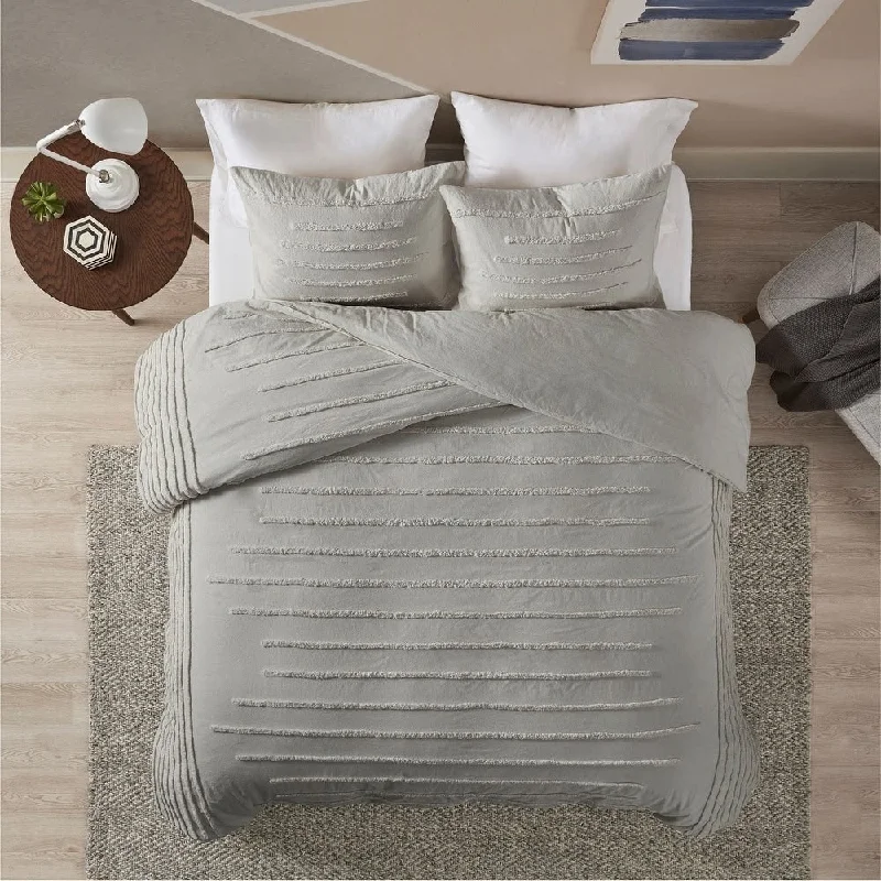 Urban Habitat Camden Cotton Chenille Duvet Cover Set