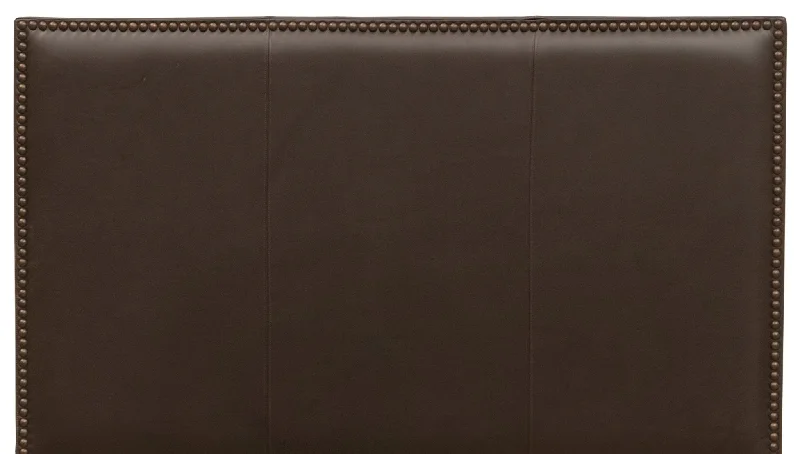 Luxury Mocha Leather Headboard