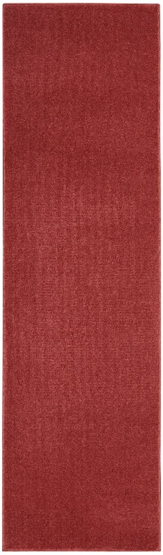 2' X 10' Non Skid Indoor / Outdoor Runner Rug - Brick Red