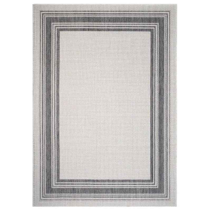 5' X 7' Indoor & Outdoor Rug - Gray