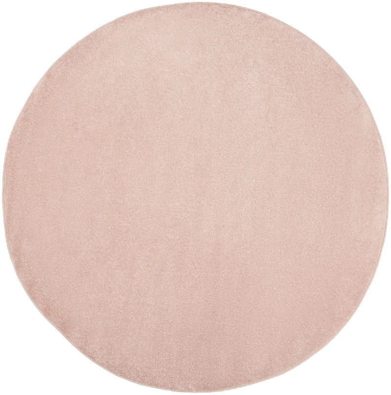 6' X 6' Round Non Skid Indoor / Outdoor Area Rug - Pink