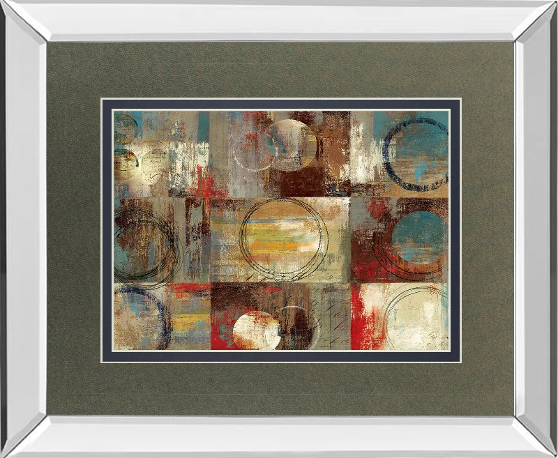 All Around Play By Tom Reeves - Mirror Framed Print Wall Art - Red