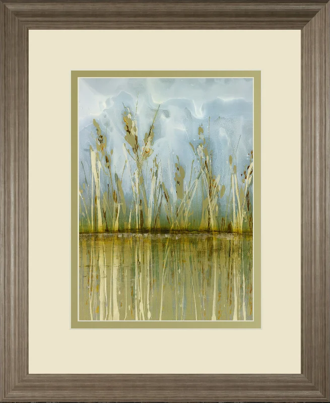 Allure By Hollack - Framed Print Wall Art - Blue