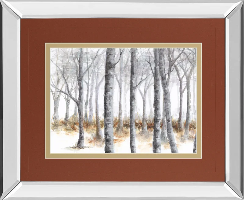 At Peace By Tita Quintero - Mirror Framed Print Wall Art - Dark Gray