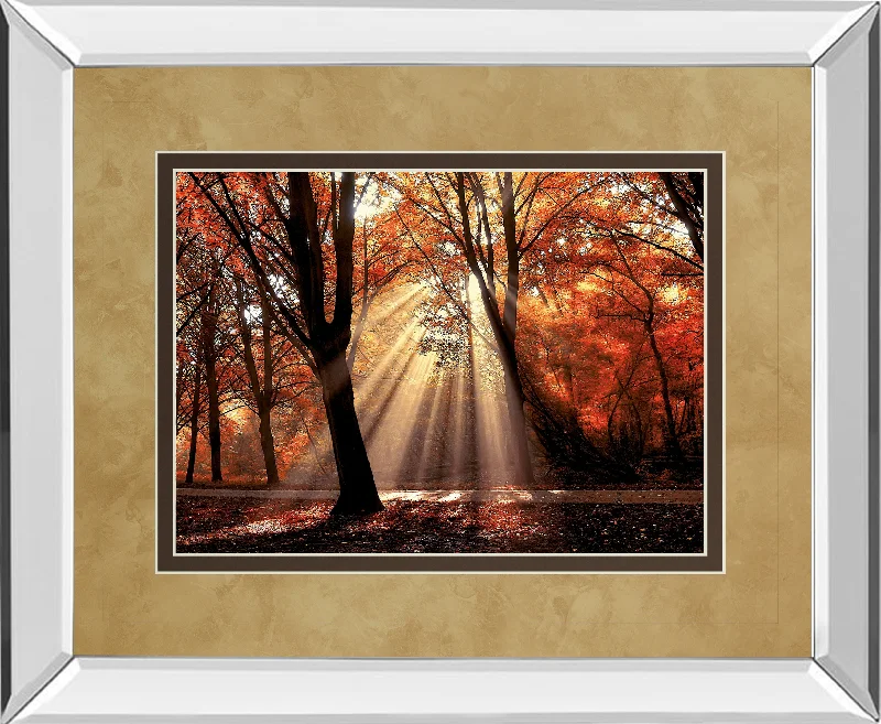 Dressed To Shine By Lars Van De Goor - Mirror Framed Print Wall Art - Red