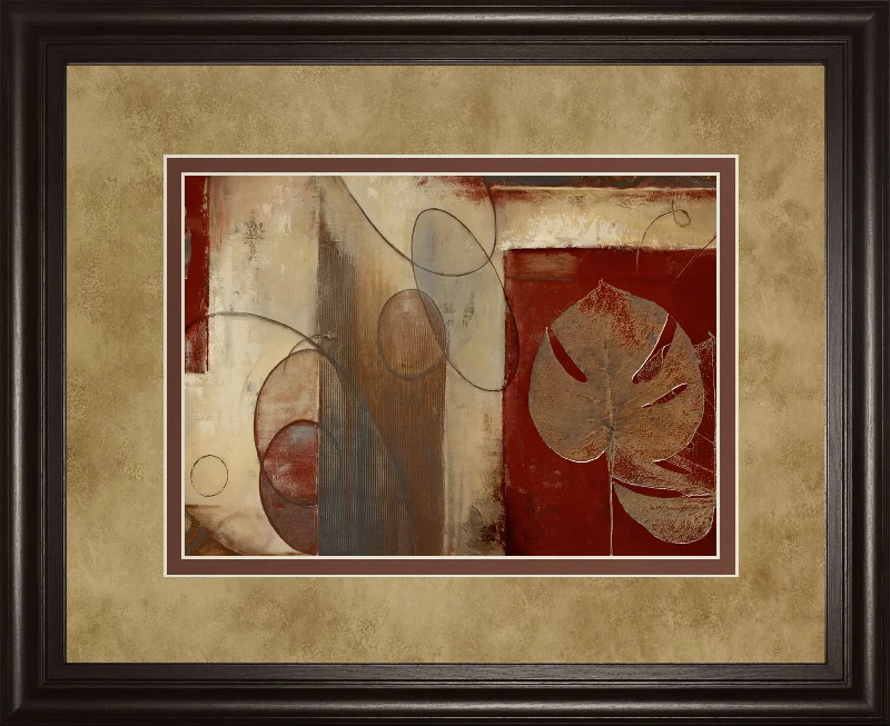 Inspiration In Crimson By Patricia Pinto - Framed Print Wall Art - Red