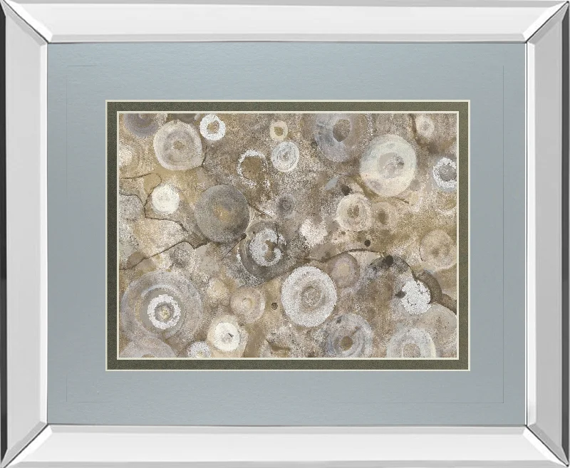 Natural Agate By Albena Hristova - Mirror Framed Print Wall Art - Blue