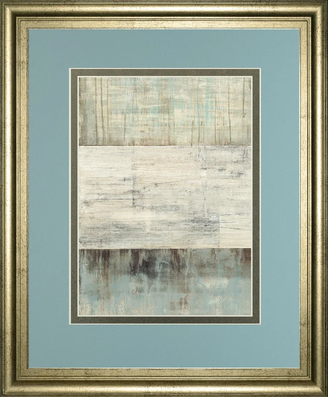 Of Fog & Snow By Heather Ross - Framed Print Wall Art - Blue