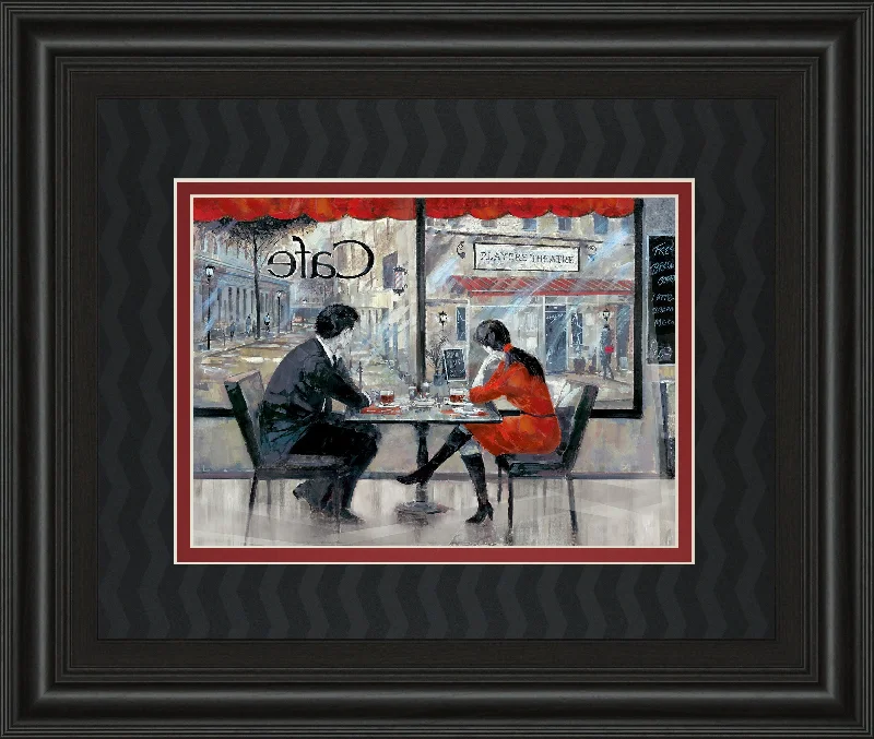 Player's Theatre By Ruanne Manning - Framed Print Wall Art - Red