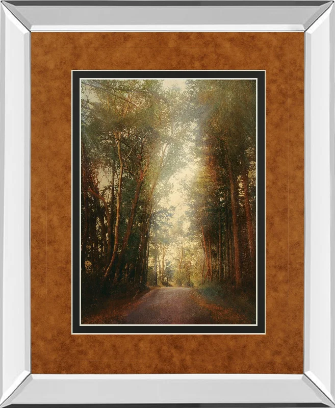 Road Of Mysteries Il By Amy Melious - Mirror Framed Print Wall Art - Green