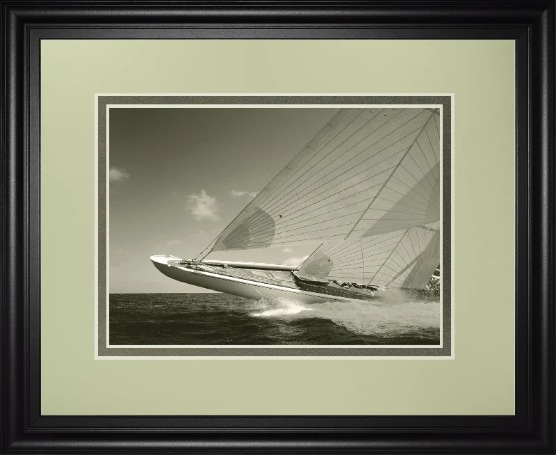 Sea Spray Il By Michael Kahn - Framed Print Wall Art - Black