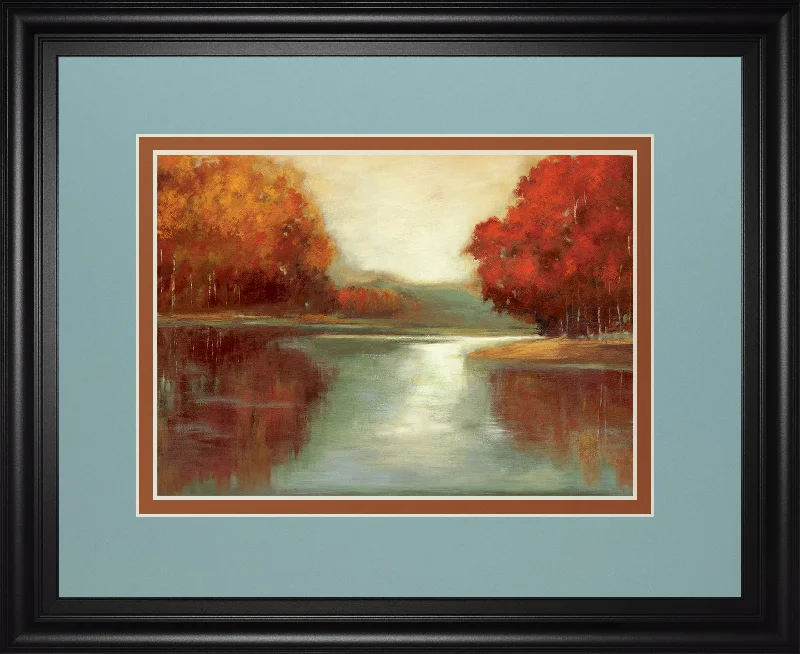 Vanilla Sky By Asia Jensen - Framed Print Wall Art - Red