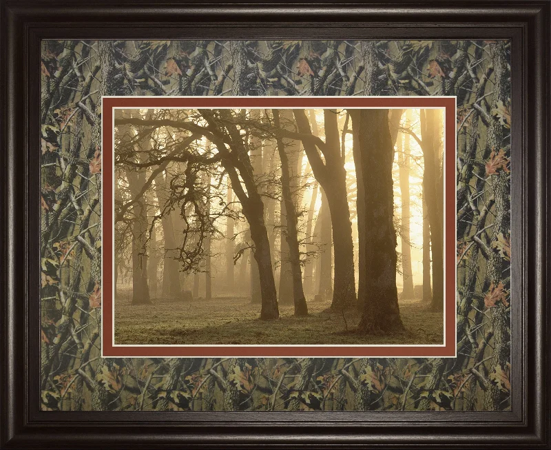 Woodland Sweep By Dennis Frate - Framed Print Wall Art - Black