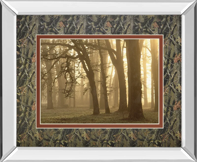 Woodland Sweep By Dennis Frate - Mirror Framed Print Wall Art - Black